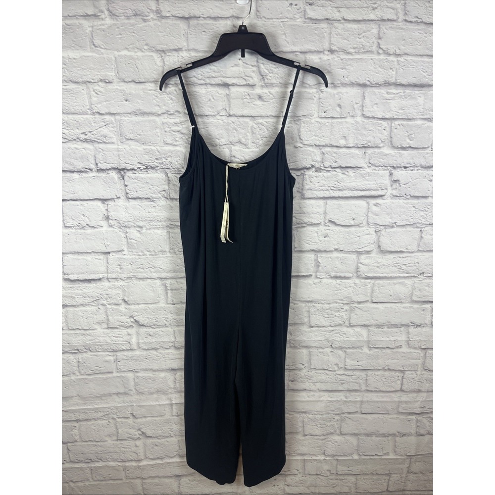 Lovestitch  NWT Boho Earthy Black Cropped Wide leg Harem Jumpsuit Size Medium